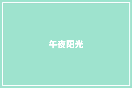 午夜阳光