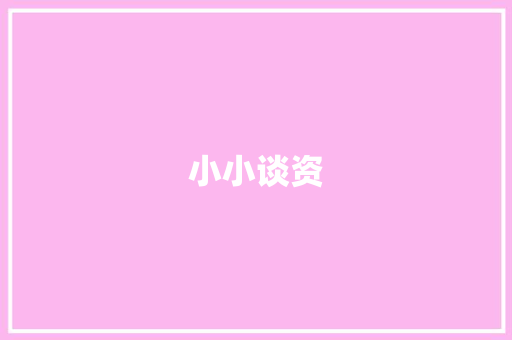 小小谈资